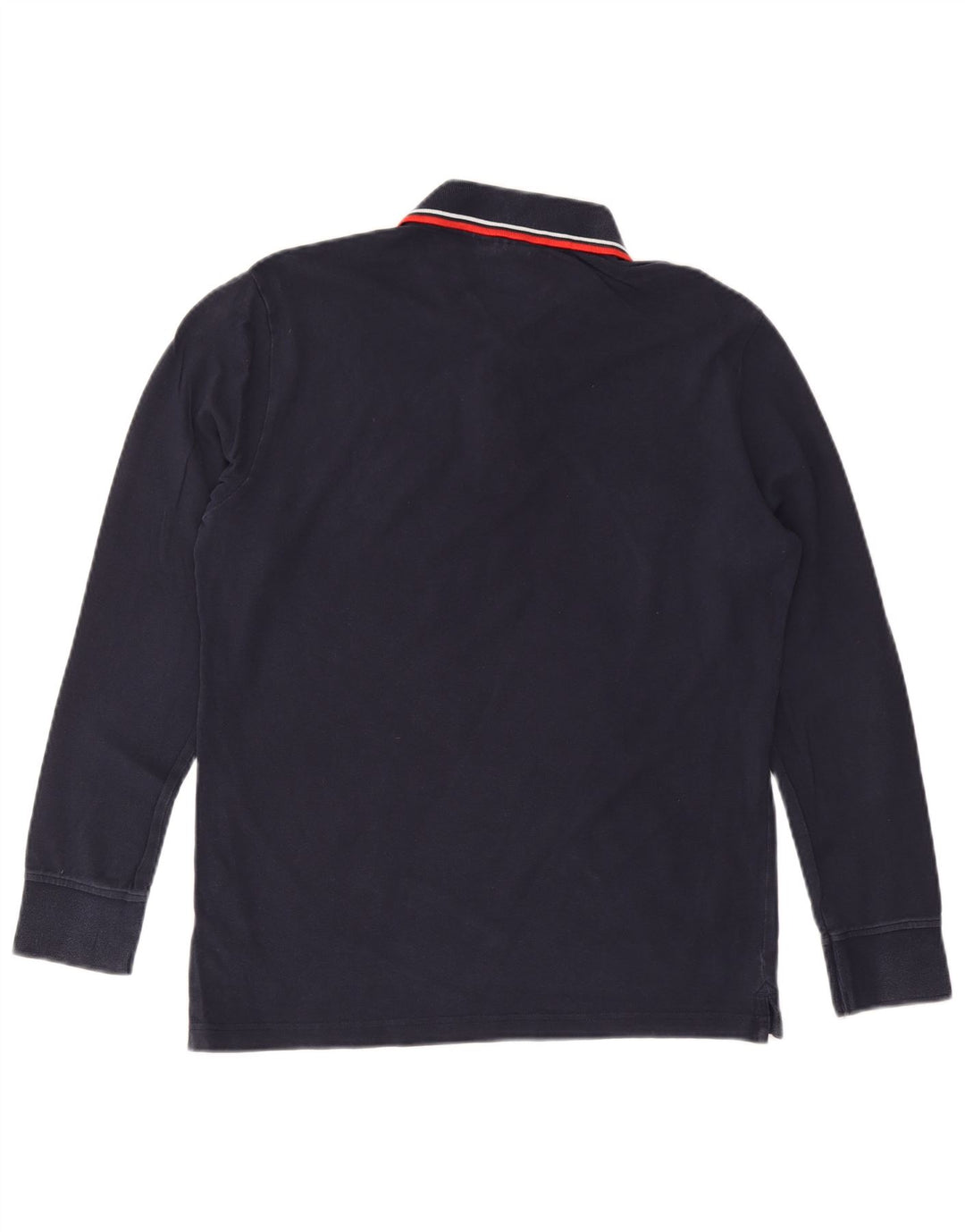 Camisa polo masculina de manga comprida DIADORA grande algodão azul marinho