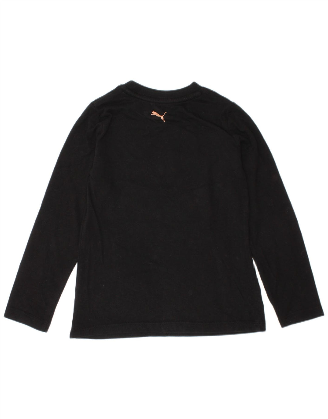 Puma Girls Graphic Top manga comprida 4-5 anos algodão preto