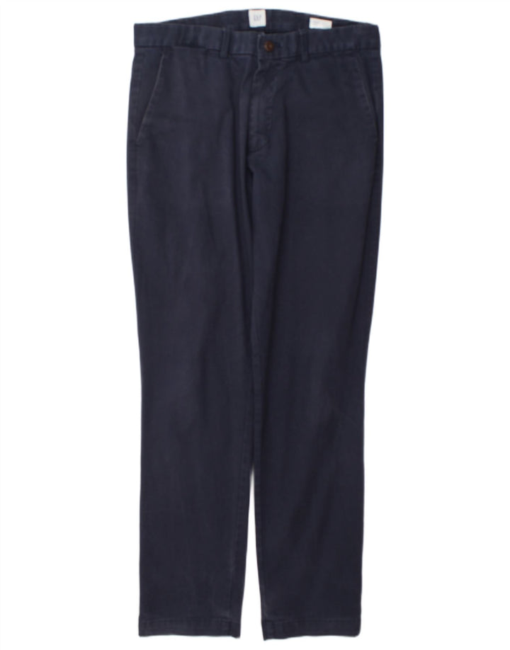 Calça Chino Slim Masculina Gap W32 L32 Azul Marinho