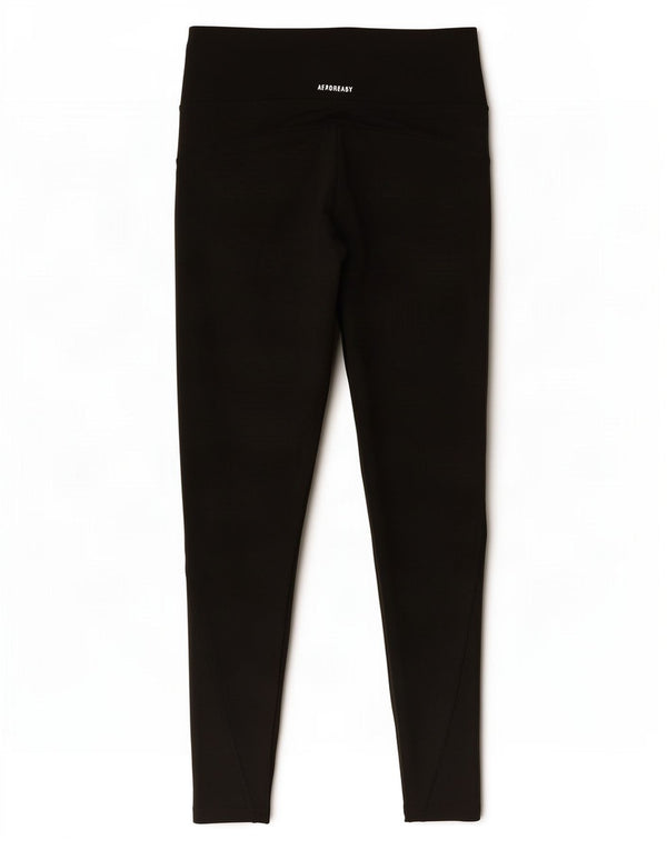 Adidas Womens Tight Fit Leggings Reino Unido 8/10 Pequeno Poliéster Preto