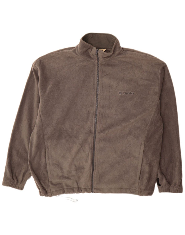 Jaqueta de lã masculina Columbia UK 44 2XL poliéster cinza