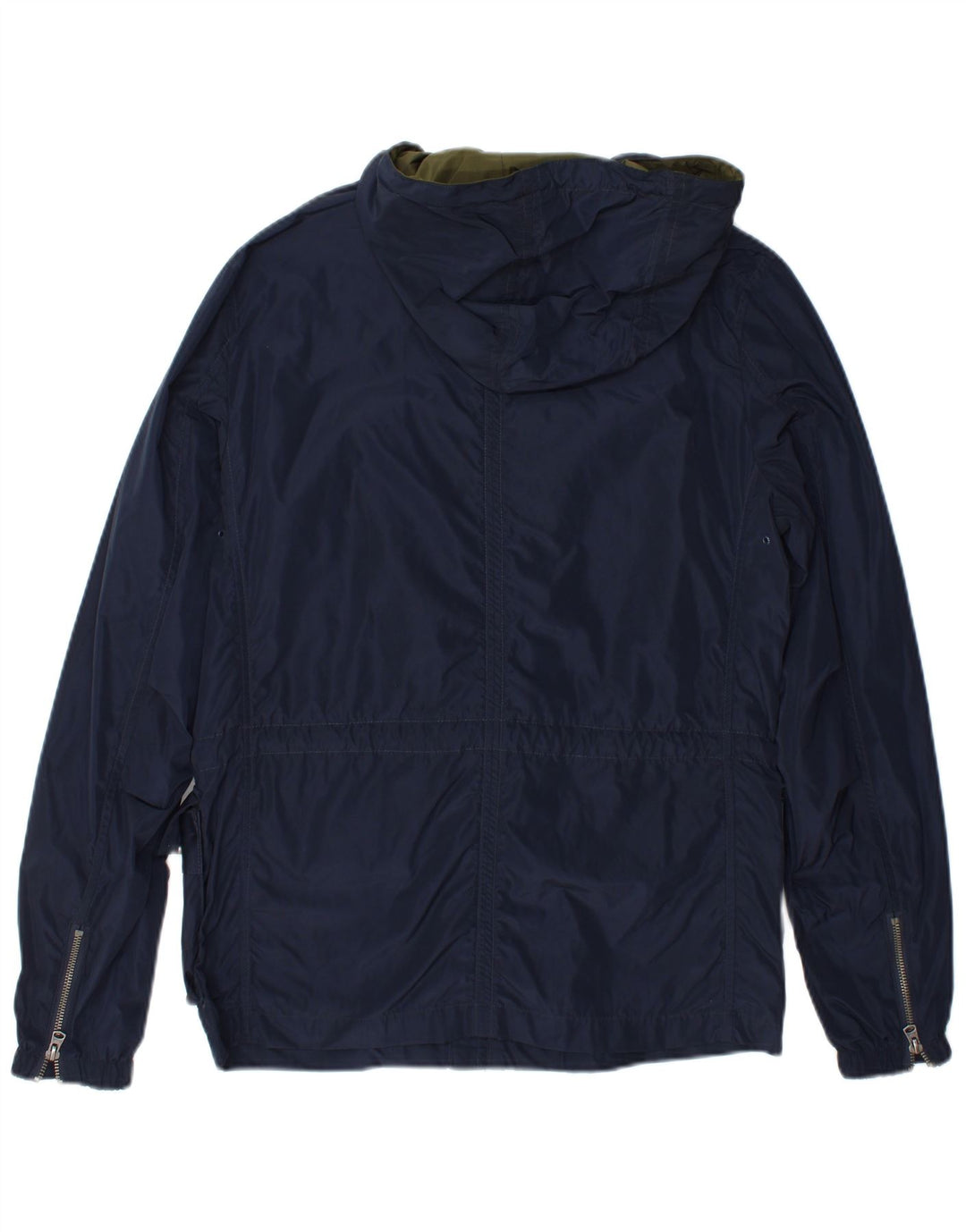 Jaqueta utilitária masculina com capuz Wrangler Reino Unido 36 poliéster azul marinho pequeno