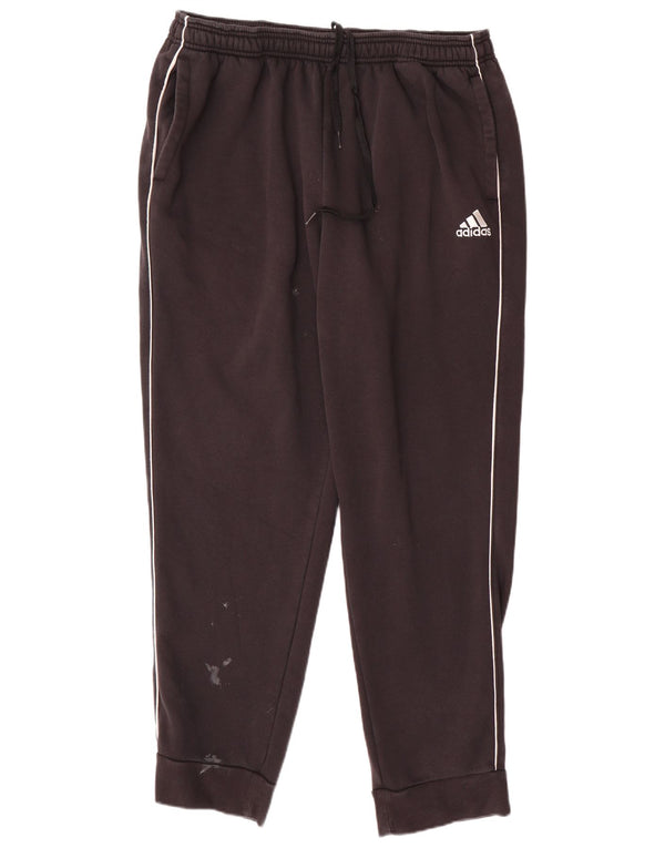 Adidas Mens Treino Calças Joggers 2XL Algodão Preto