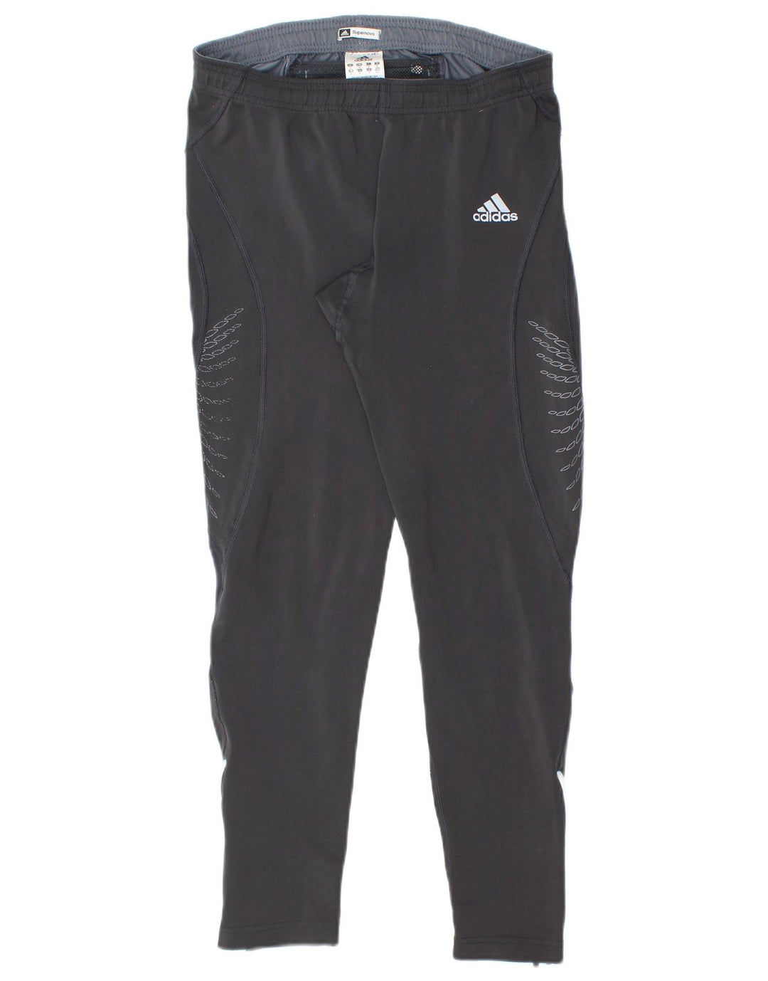 ADIDAS Womens Supernova Leggings UK 14 Médio Preto Poliéster