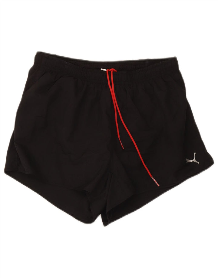 Shorts esportivos masculinos Puma médio preto