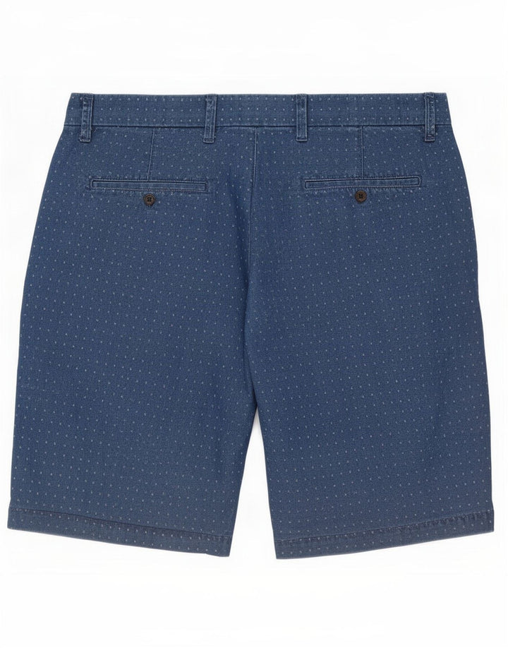 Shorts Chino masculino Gap W30 algodão manchado azul marinho médio