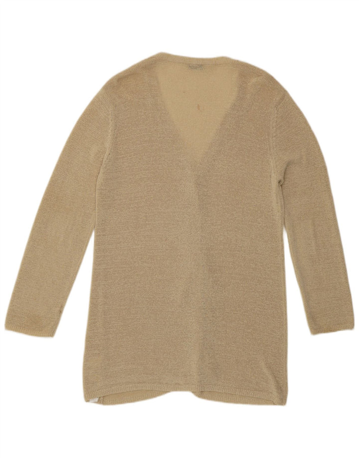 Suéter feminino Marks & Spencer St. Michael Cardigan Reino Unido 12 médio bege