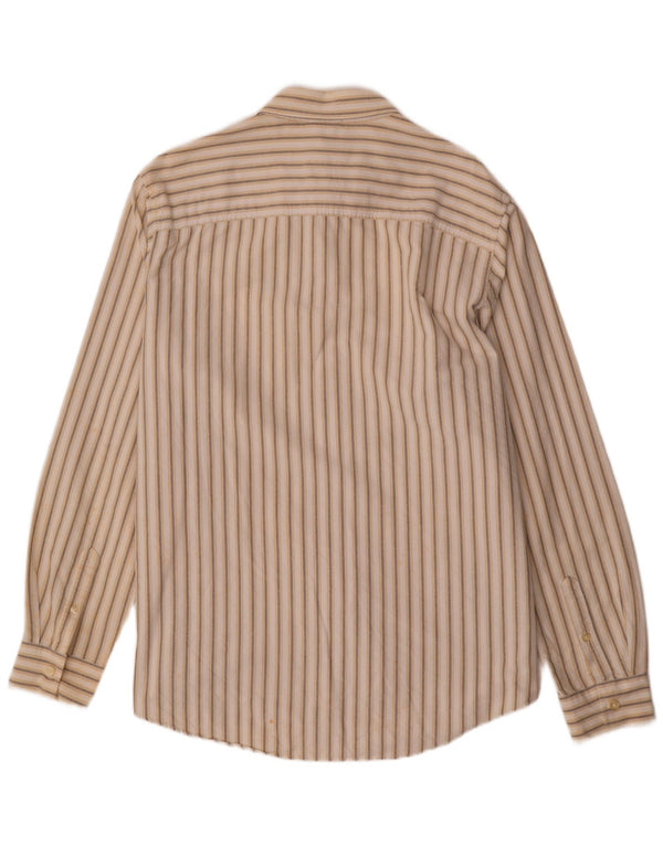 Camisa masculina TIMBERLAND 2XL algodão listrado bege