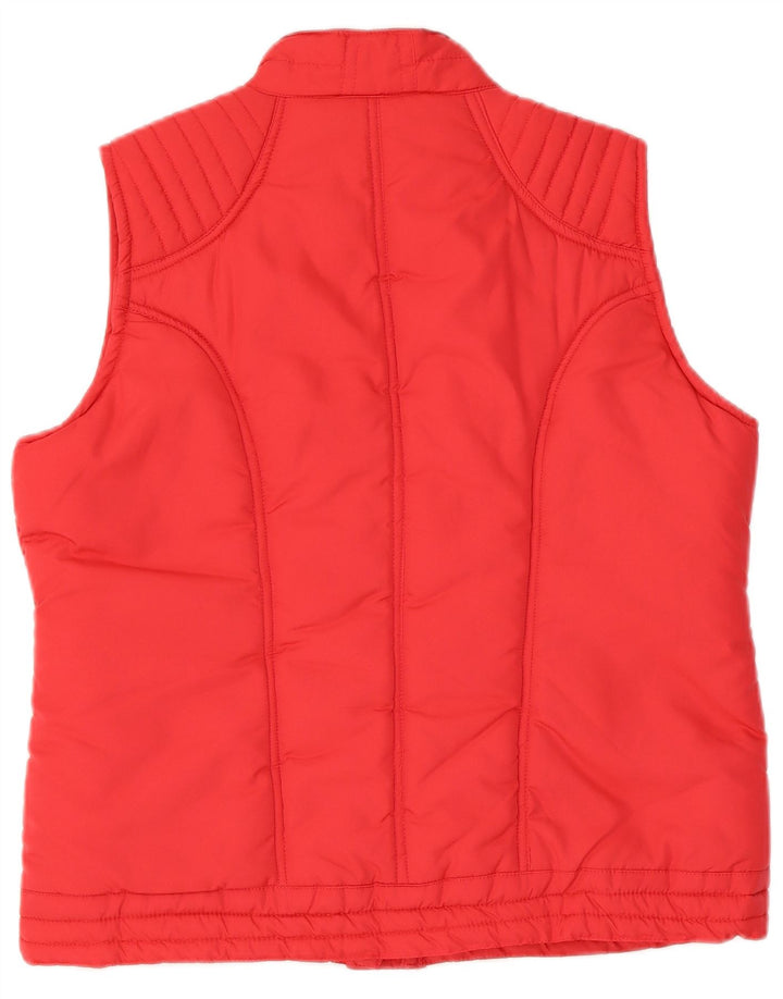 Colete acolchoado feminino Paco UK 16 grande poliéster vermelho