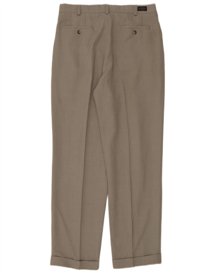 Calça casual masculina Marks & Spencer com pegged W34 L33 poliéster verde