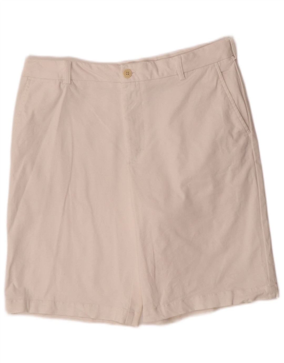 Shorts chino masculino IZOD água salgada W32 algodão branco médio