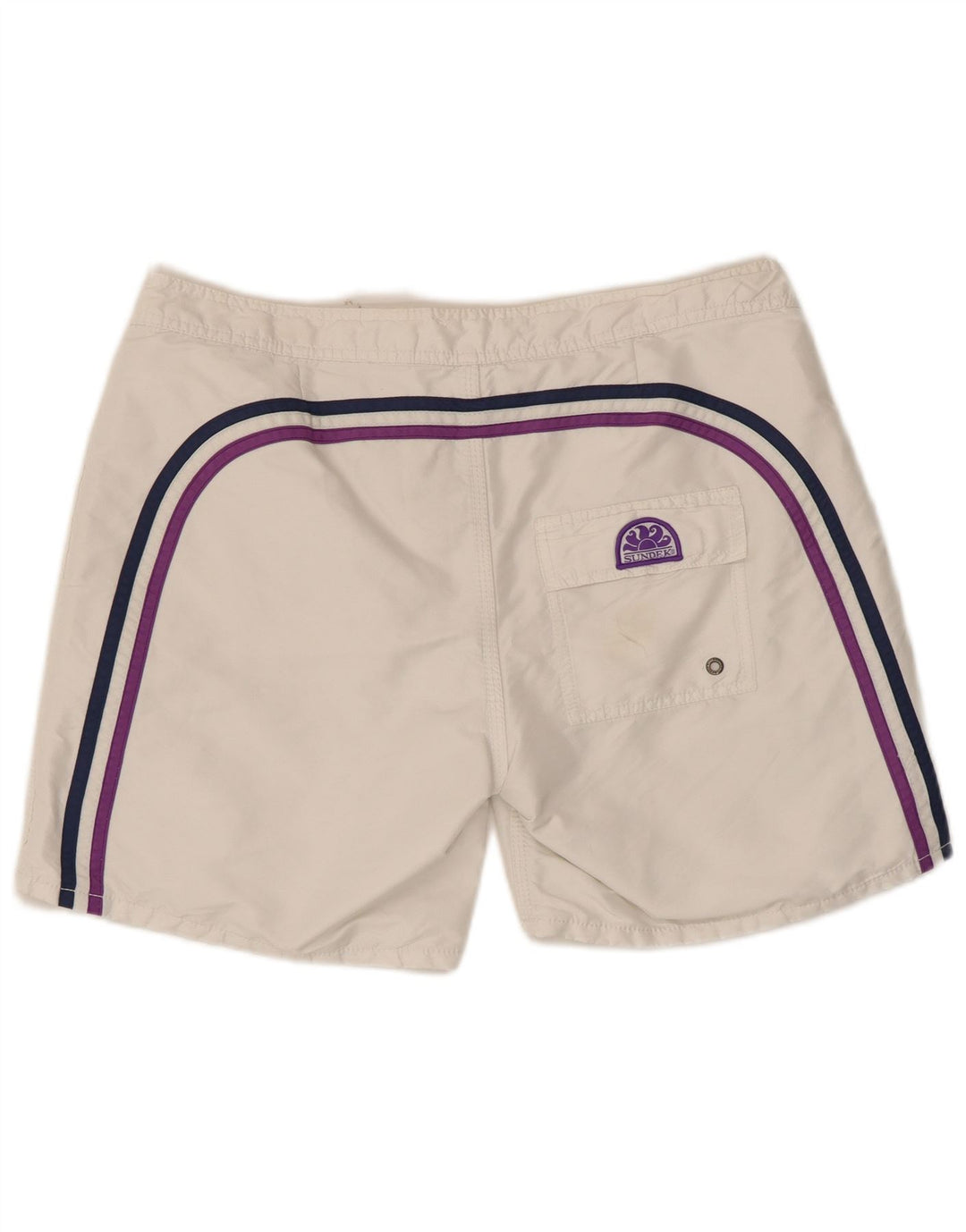 Shorts de natação masculino Sundek grande poliéster branco