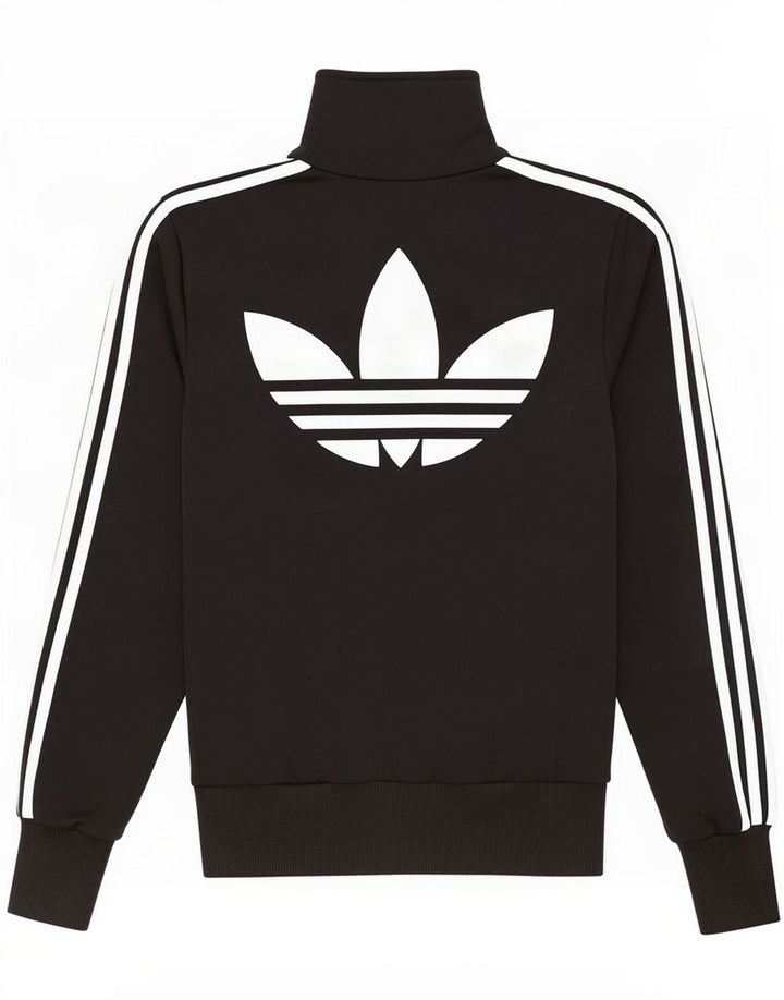 Adidas Womens Graphic Tracksuit Top Jacket IT 40 Pequeno Preto