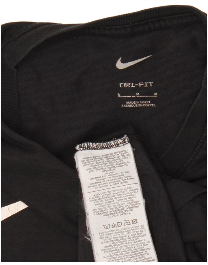 Camiseta Nike Masculina Dri Fit Top Médio Algodão Preto