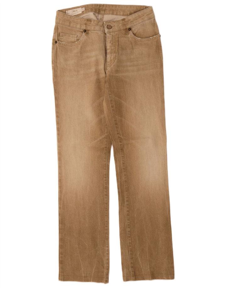 Jeans retos femininos Marlboro Classics W29 L30 algodão bege