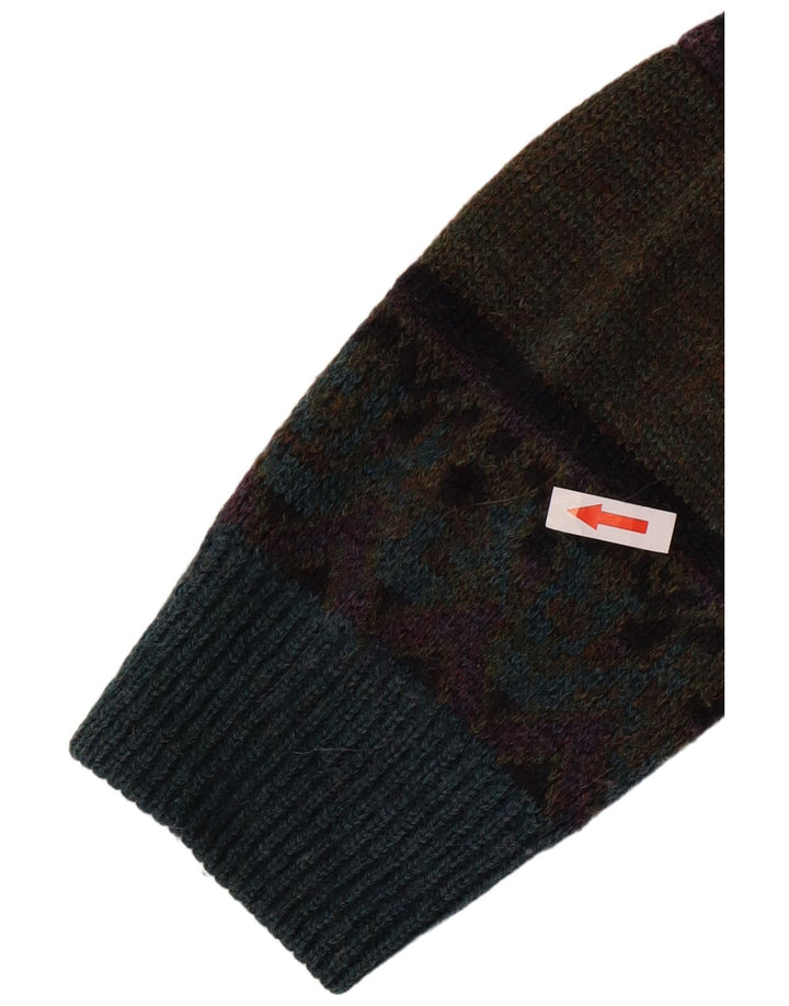 Suéter masculino St. Bernard com gola redonda EU 38/40 médio verde retrô