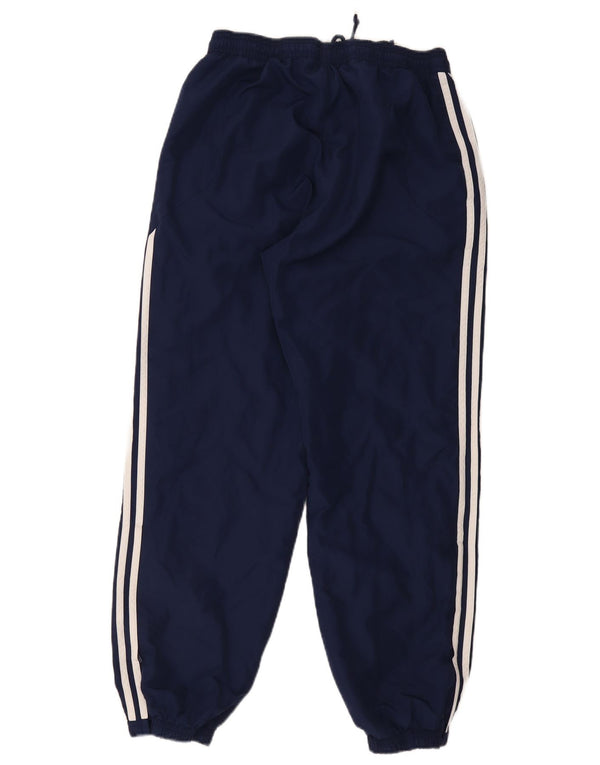 Calça de treino masculina Adidas Joggers UK 42/44 grande azul marinho esportivo