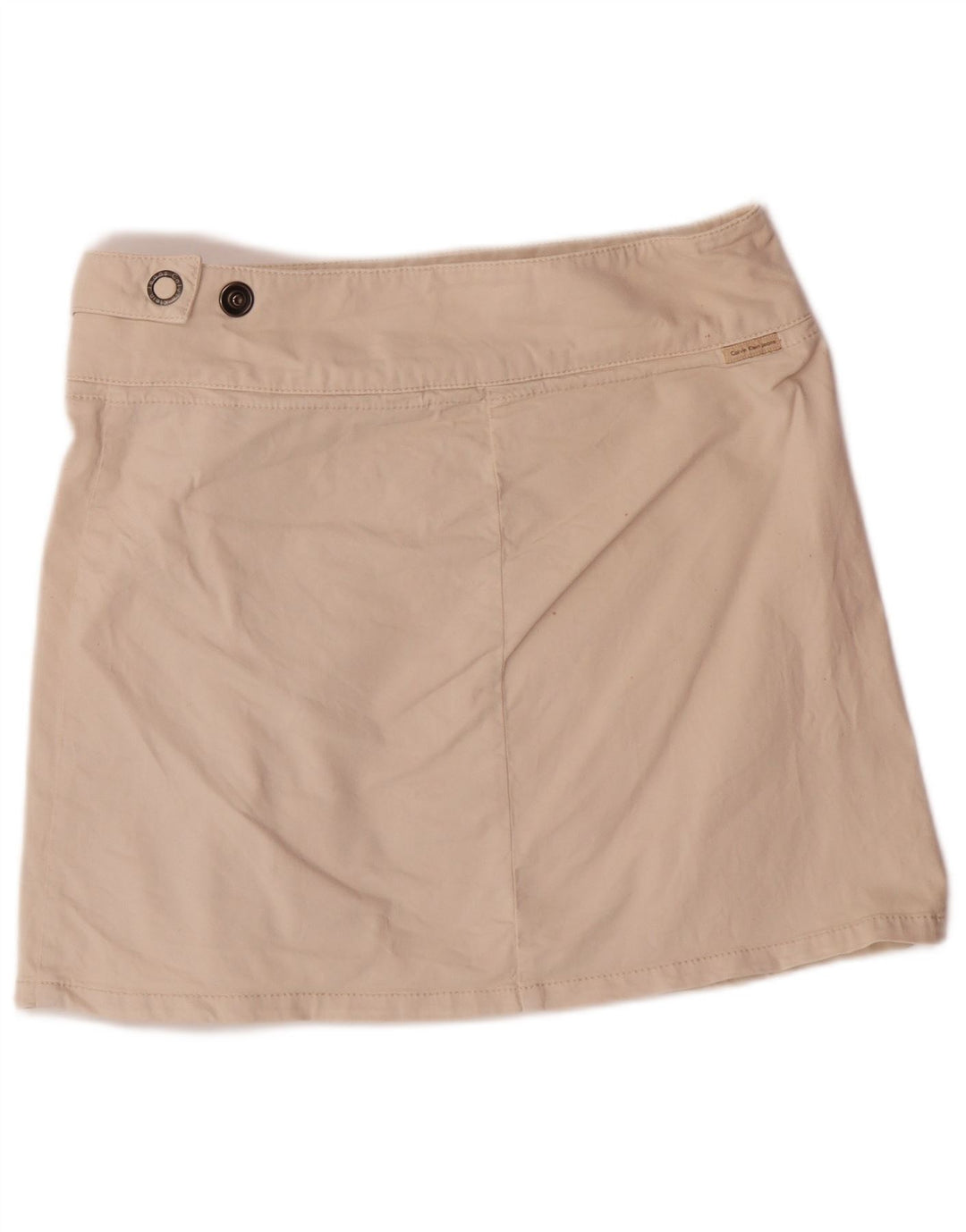 Mini saia feminina CALVIN KLEIN W29 algodão bege médio