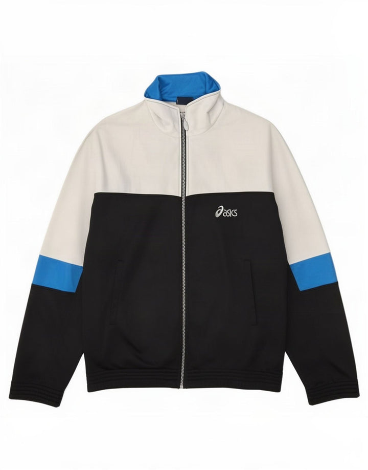 Jaqueta Asics Masculina Graphic Tracksuit Top Médio Preto Colorblock