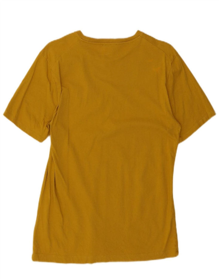 Camiseta masculina JIGSAW top pequeno algodão amarelo