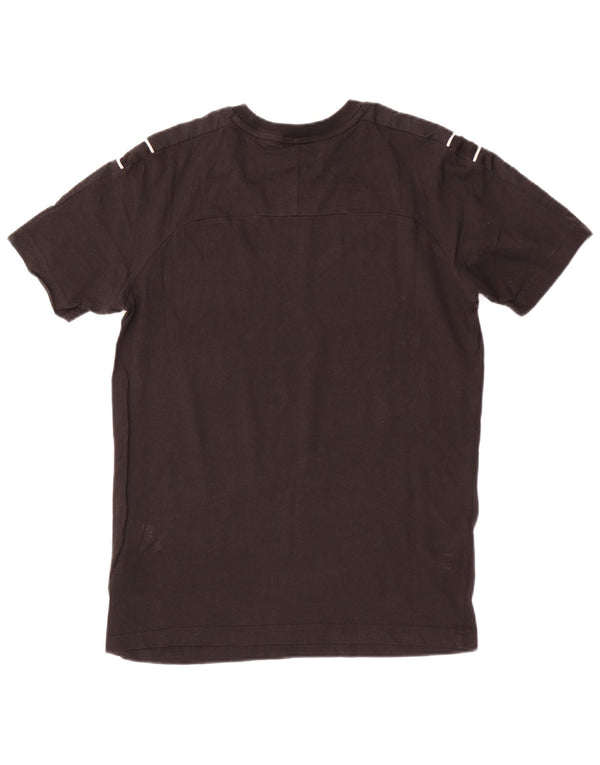 Puma Mens Camiseta Top Pequeno Algodão Preto