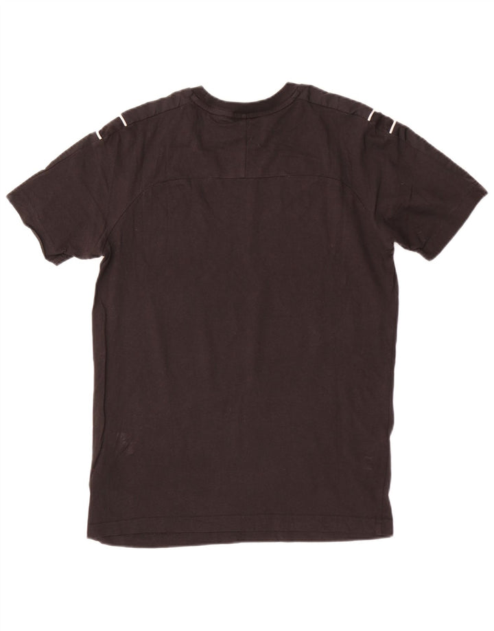 Puma Mens Camiseta Top Pequeno Algodão Preto