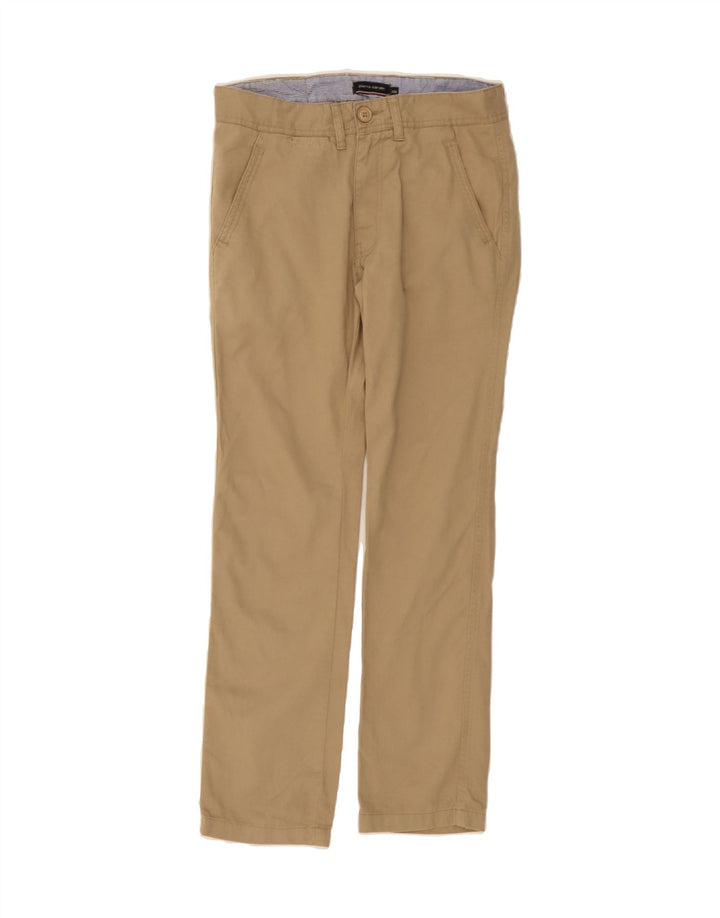 PIERRE CARDIN Mens Straight Chino Trousers W30 L30  Beige Cotton Vintage Pierre Cardin and Second-Hand Pierre Cardin from Messina Hembry 