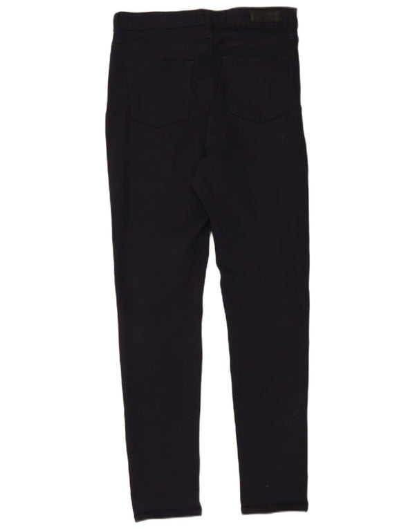 Calça casual feminina Marks & Spencer Reino Unido 12 médio W30 L30 azul marinho