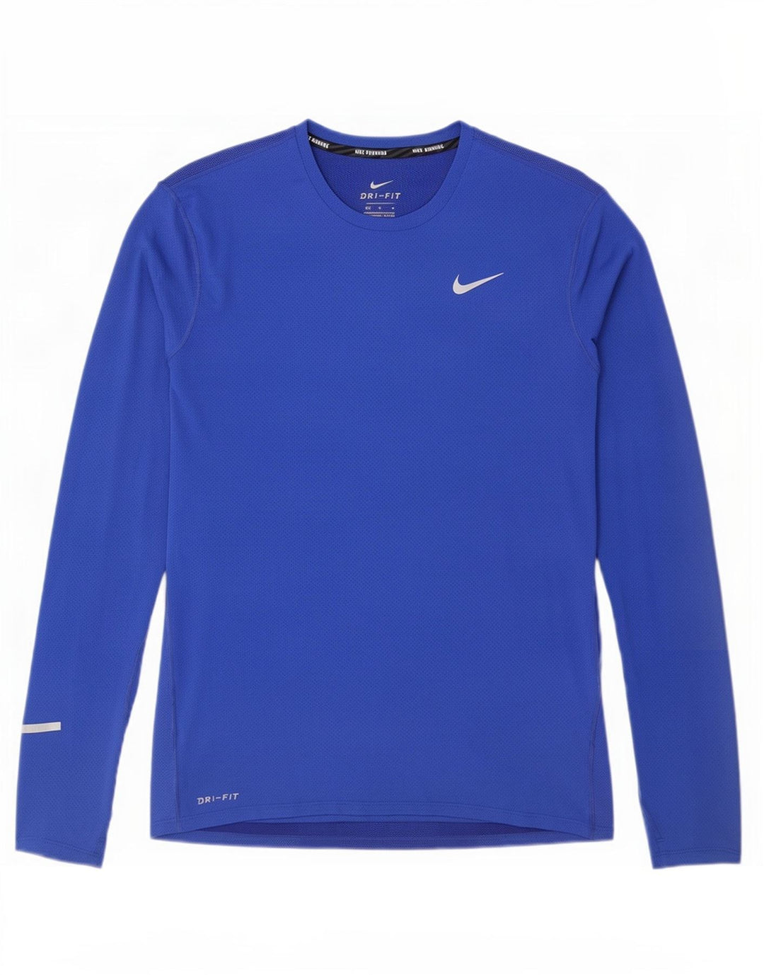 Nike Mens Dri Fit Top Manga Longa Médio Poliéster Azul