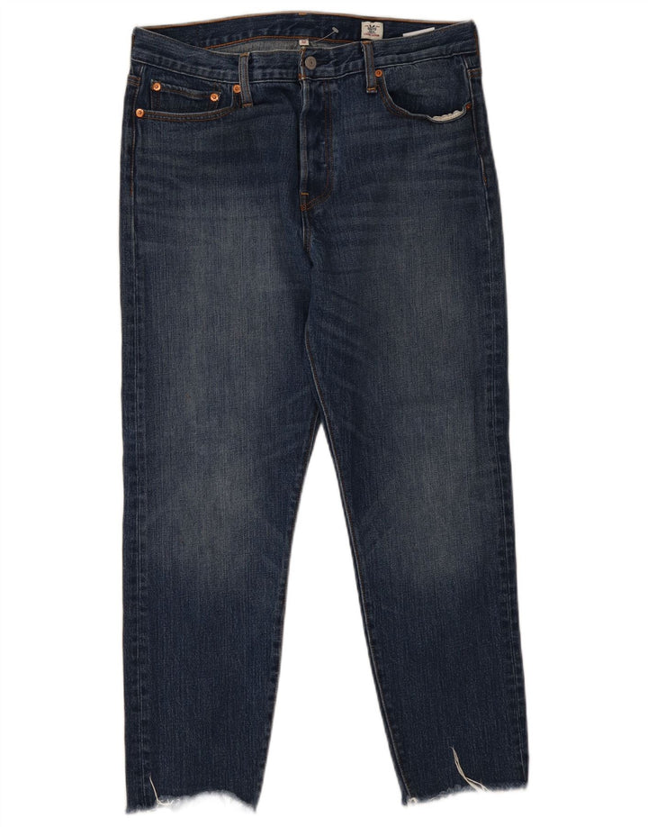 Calça Jeans Slim Feminina Levi's W32 L27 Azul Algodão