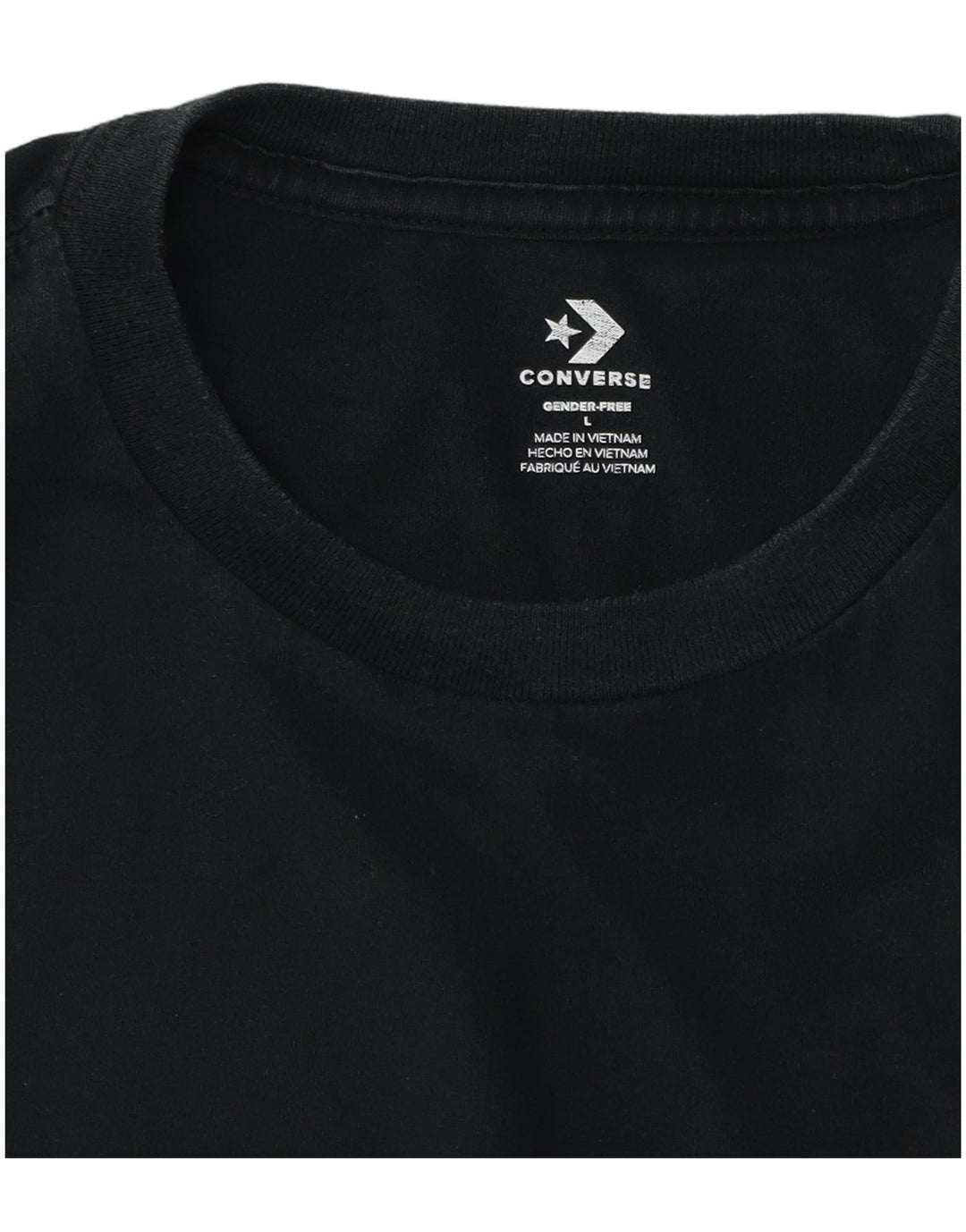 Camiseta masculina Converse Top grande preto