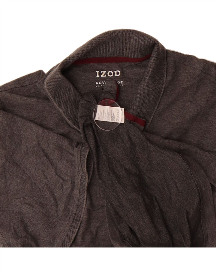 IZOD Mens Polo Shirt XL Grey Cotton Vintage Izod and Second-Hand Izod from Messina Hembry 