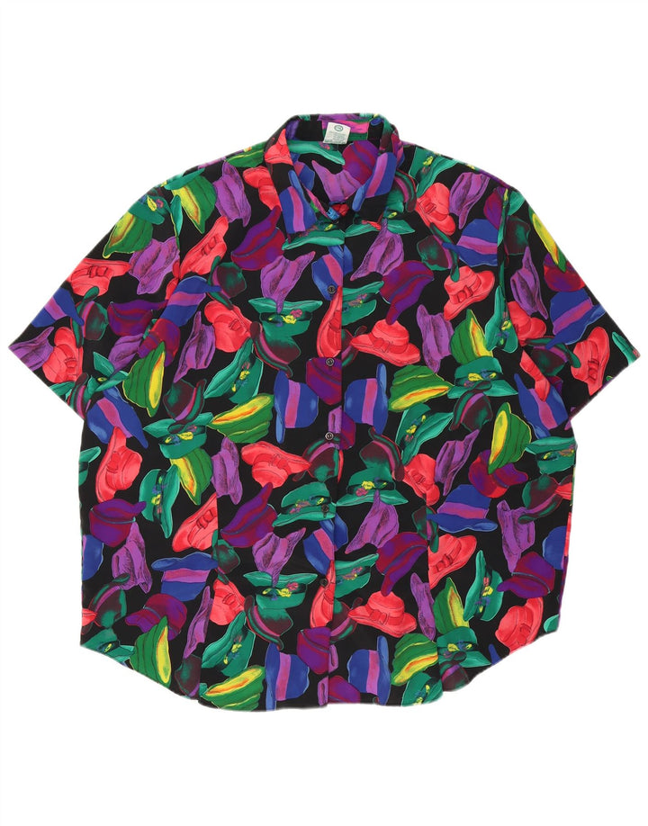 C&A Blusa feminina Canda com estampa abstrata EU 50 3XL multicolorida
