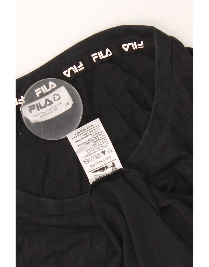 Fila Womens Vest Top UK 18 XL Algodão Preto
