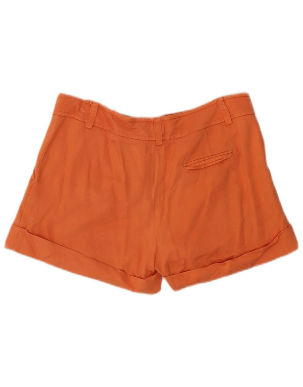 Blumarine Shorts Chino Feminino com Perna Larga Pegged IT 44 Médio W32 Laranja