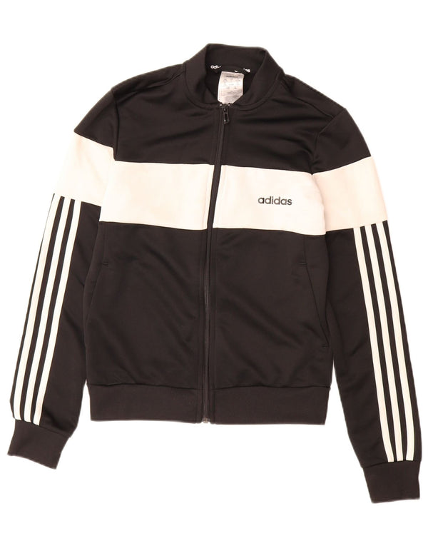 ADIDAS Meninas Aeroready Tracksuit Top Jacket 13-14 Anos Preto Colorblock