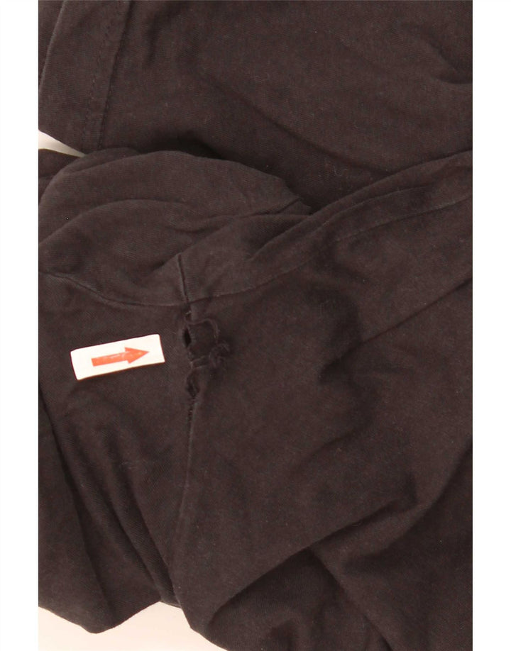 Puma Mens Graphic T-Shirt Top Médio Algodão Preto