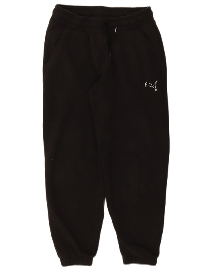 Calça de treino masculina Puma Joggers pequeno algodão preto