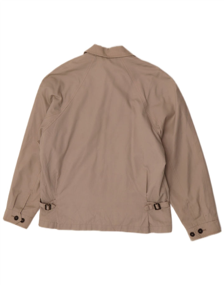 Jaqueta bomber masculina Marks & Spencer UK 36 poliéster bege pequeno