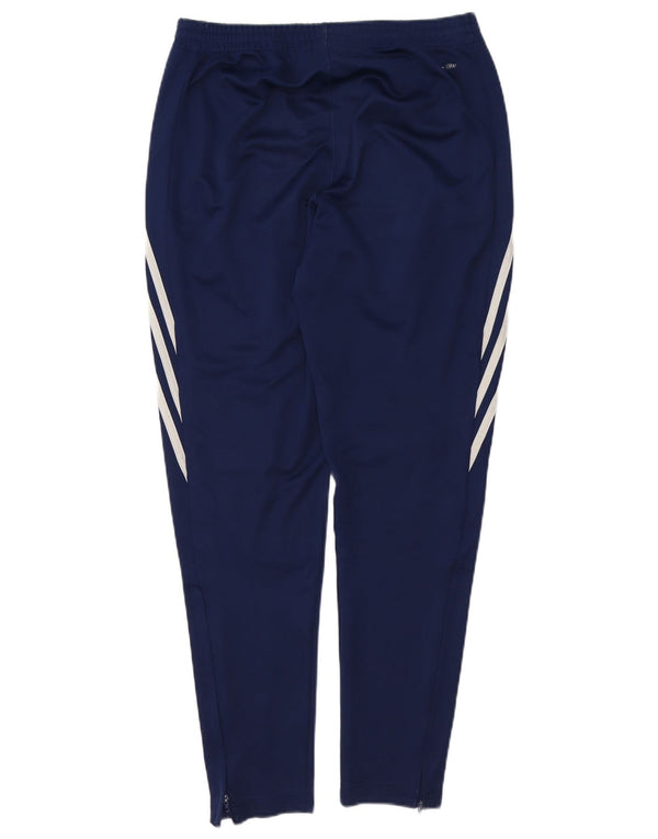 Calça de treino masculina Adidas Climalite médio azul marinho poliéster