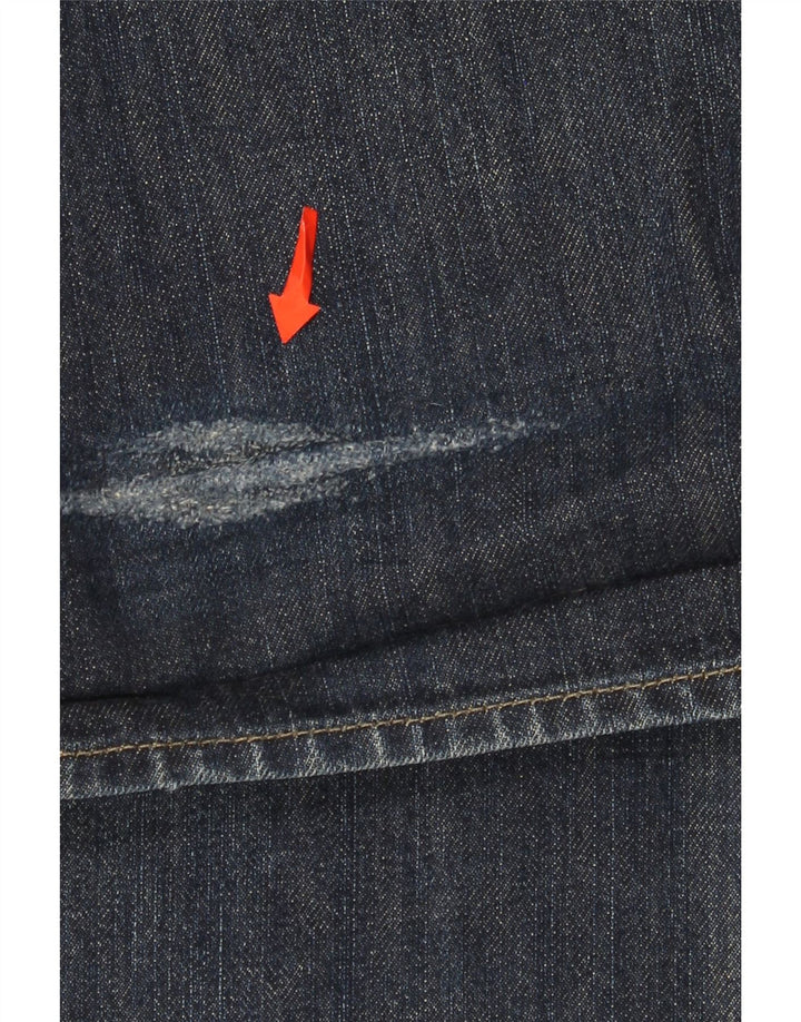 Calça jeans reta masculina Armani W36 L33 azul marinho