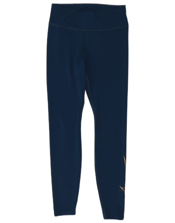 Leggings Nike Dri Fit Graphic UK 12 Médio Azul Poliéster
