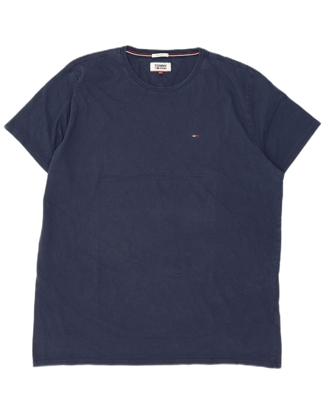 Camiseta masculina TOMMY HILFIGER de ajuste regular 2XL algodão azul marinho