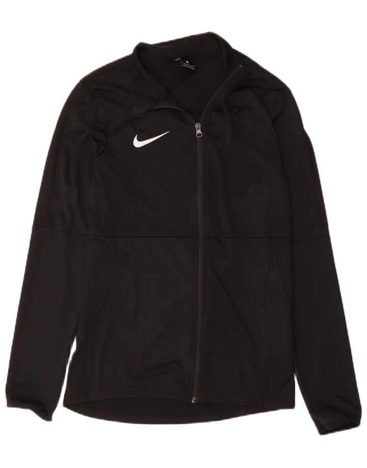 Nike Mens Dri Fit Tracksuit Top Jacket Pequeno Poliéster Preto