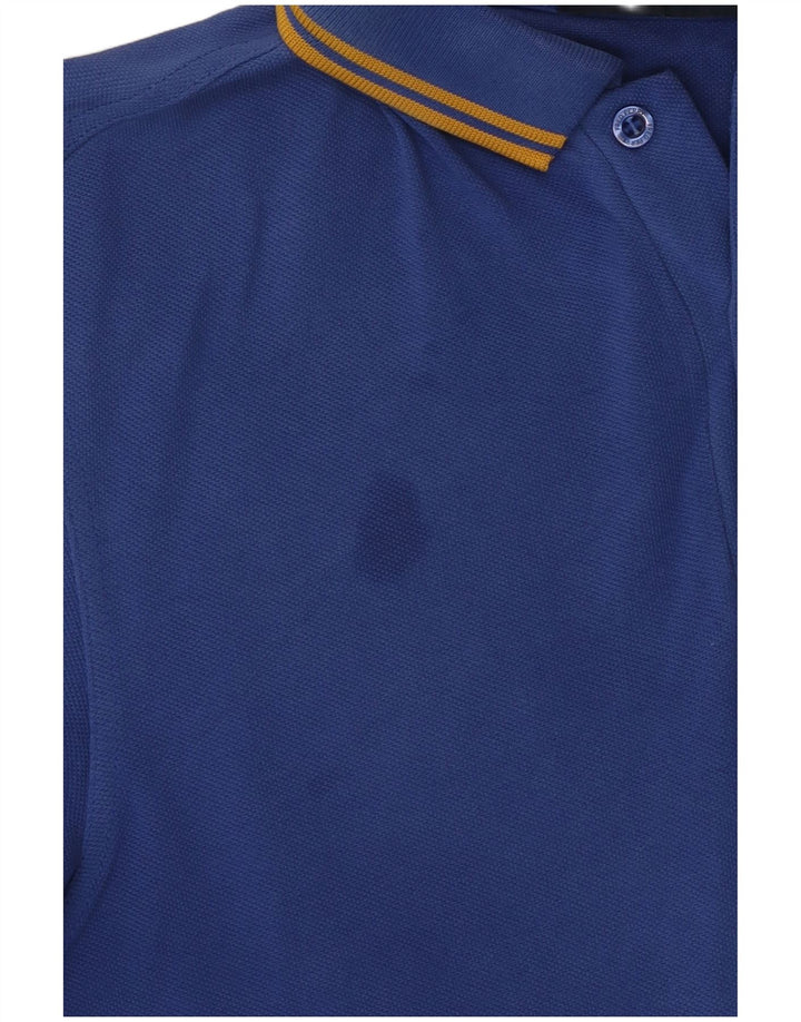 Camisa polo masculina Fred Perry algodão azul médio