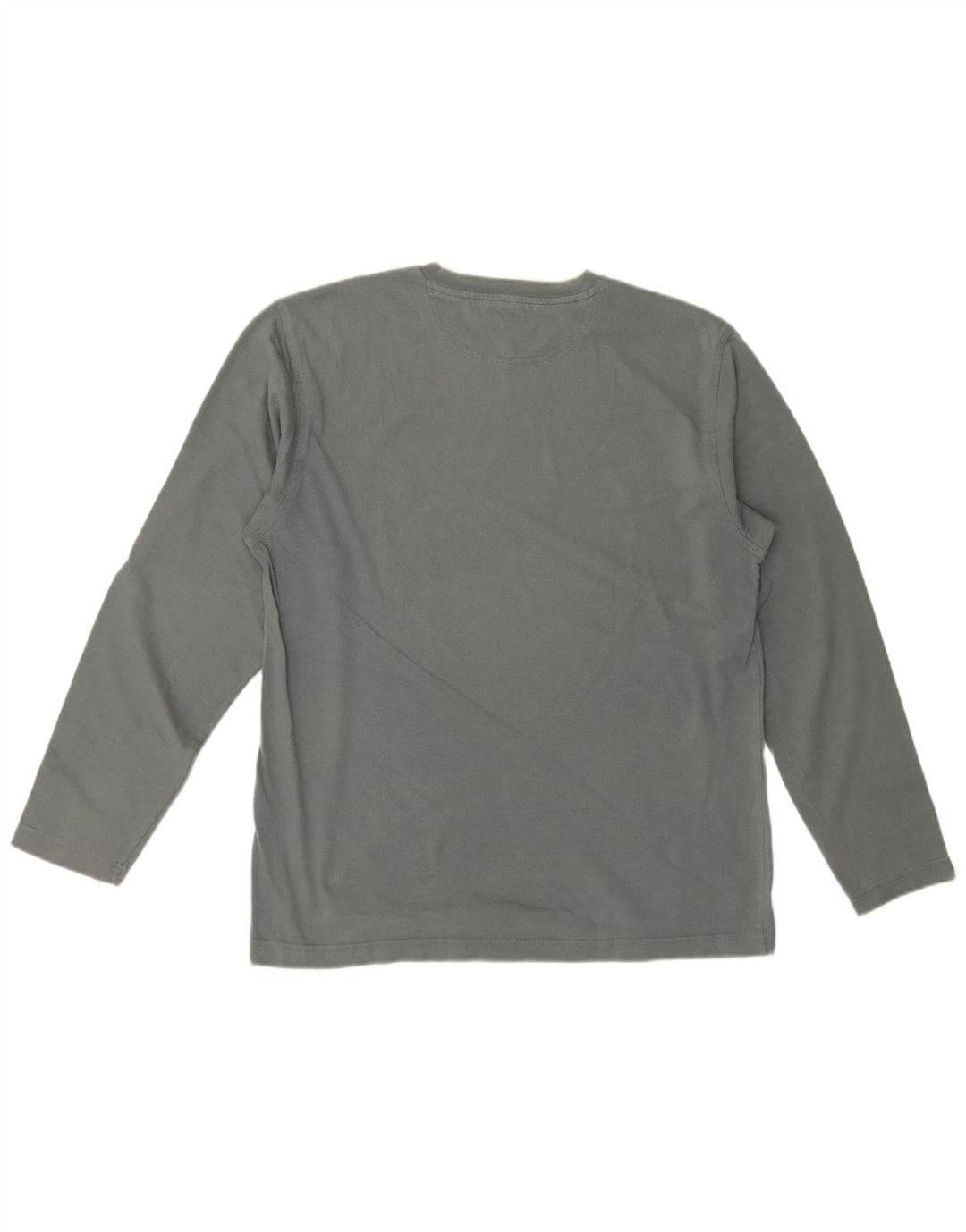 Champion Mens Top Manga Longa Grande Algodão Cinza