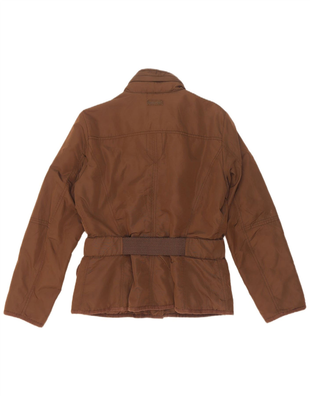 Jaqueta utilitária feminina com capuz Marlboro Classics EU 42 grande marrom nylon