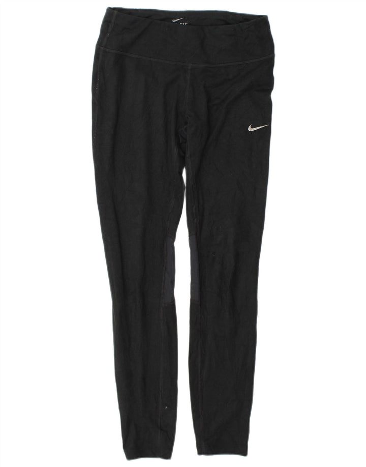 Leggings Nike Femininas UK 10 Pequenas Pretas Colorblock