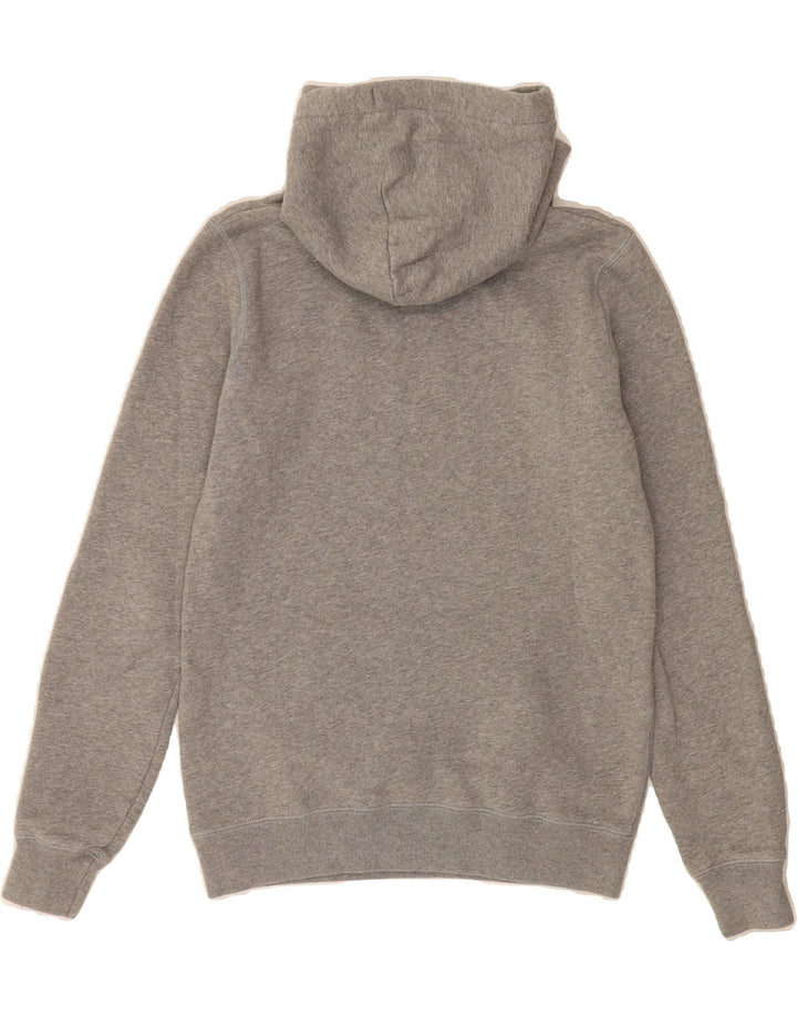 JACK WILLS Womens Graphic Hoodie Jumper UK 6 XS Grey Cotton Vintage Jack Wills and Second-Hand Jack Wills from Messina Hembry 