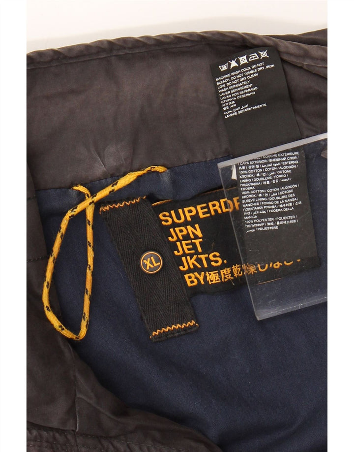 Jaqueta bomber masculina SUPERDRY UK 42 XL algodão preto